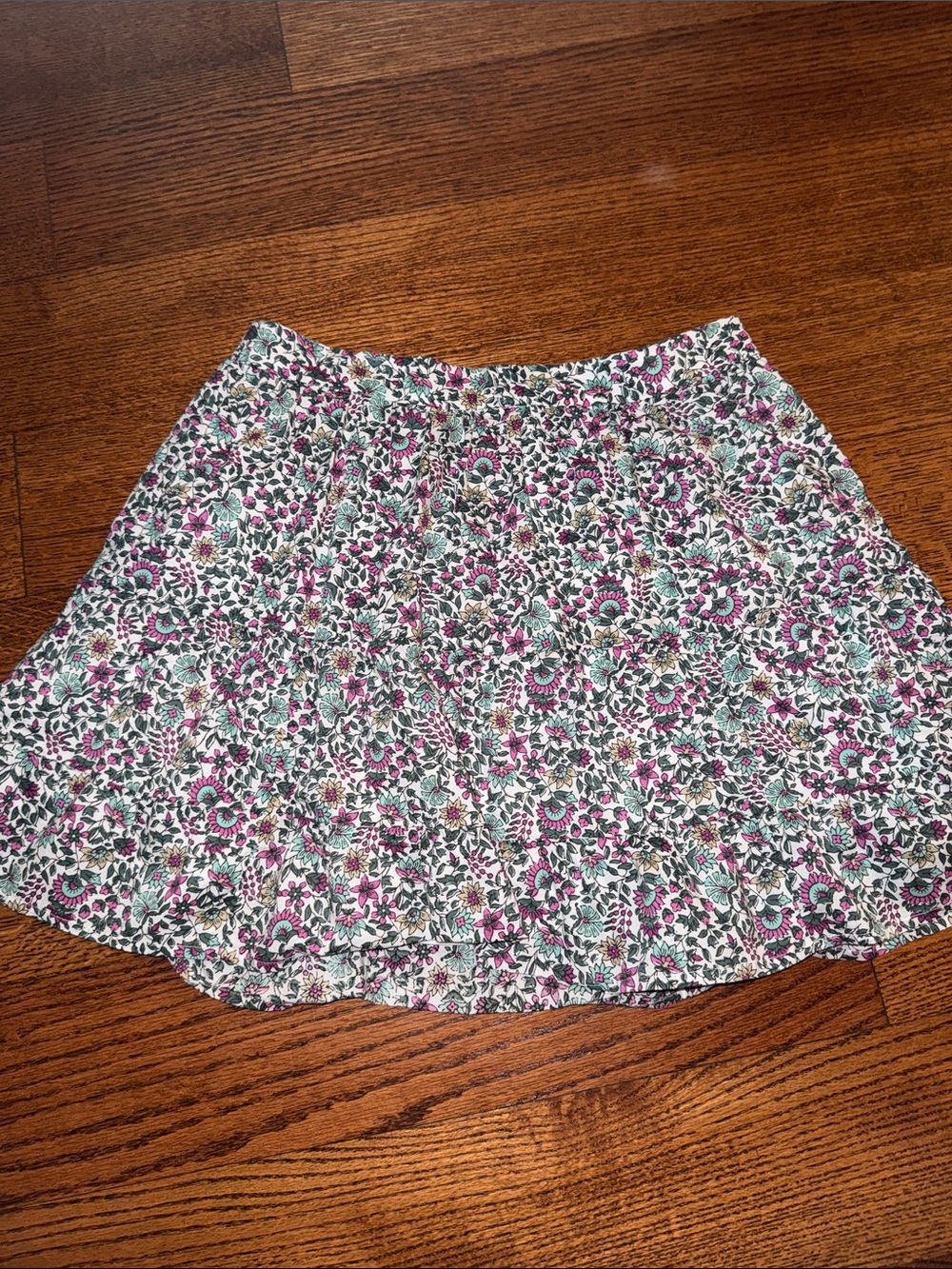 Jcrew floral mini skirt
